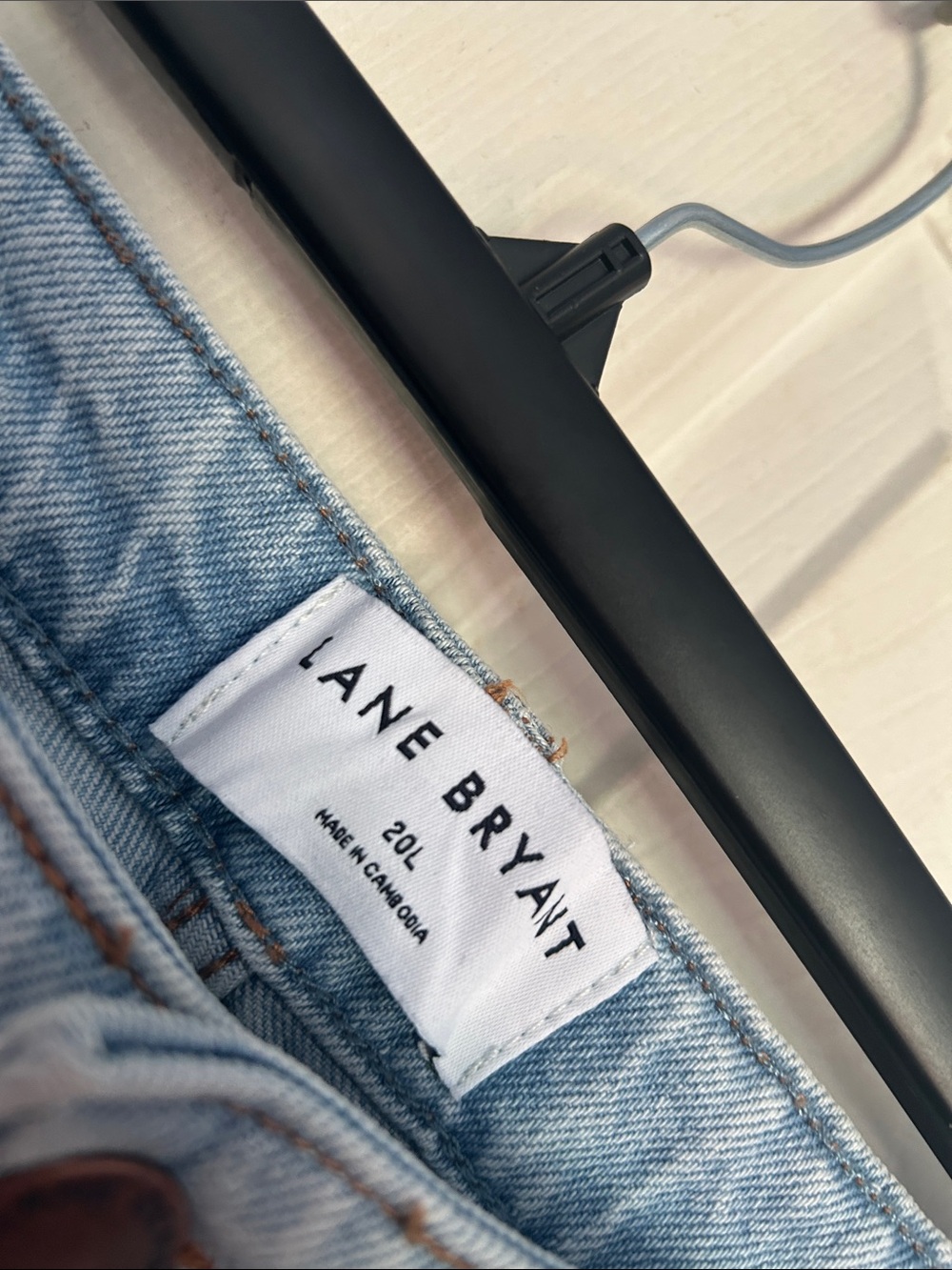 NWT Lane Bryant mid rise signature fit slim straight ankle jean size 20 LONG - Picture 3 of 6